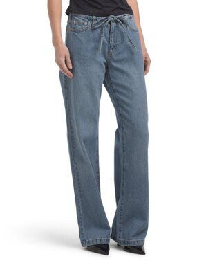 NEW REWASH Low Rise Wide Leg Jeans in indigo for women 1125 2t1